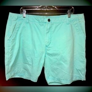 🕸️Aeropostale flat front turquoise cotton shorts